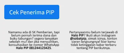 Klik Cek Penerima PIP
