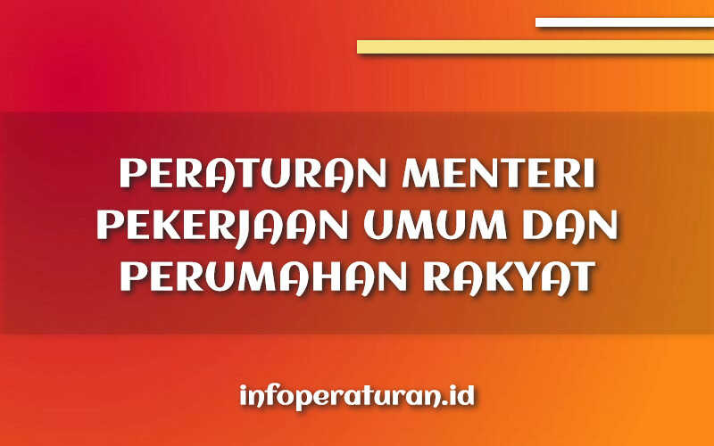 Peraturan Menteri Pekerjaan Umum Dan Perumahan Rakyat Nomor 3 Tahun 2023